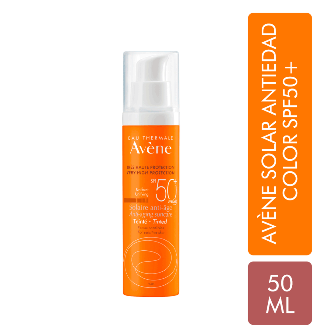 Protector Solar Antiedad Color 50+50 ML