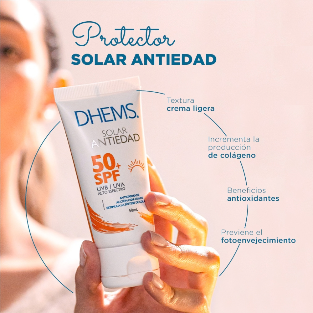 Protector Solar Antiedad SPF50+ 50 ML l Dhems