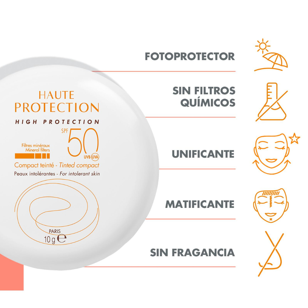 Protector Solar Compacto SPF 50 Sable (Arena) 10 G l Avène