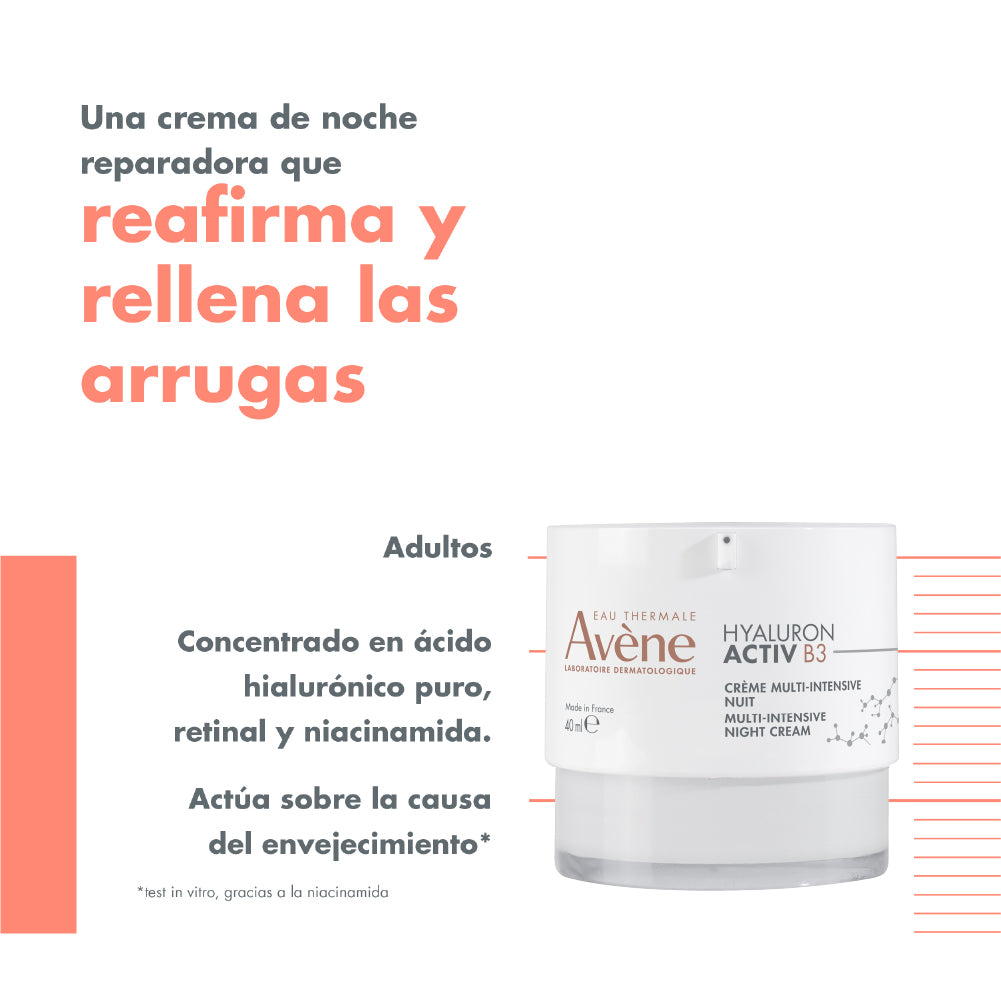 Hyaluron Activ B3 Crema Multi- intensiva de Noche 40 ML l Avène