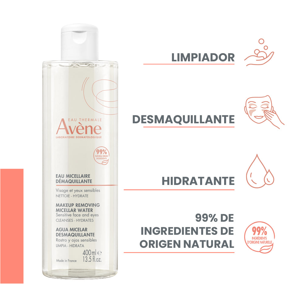 Agua Micelar Desmaquillante 400 ML l Avène