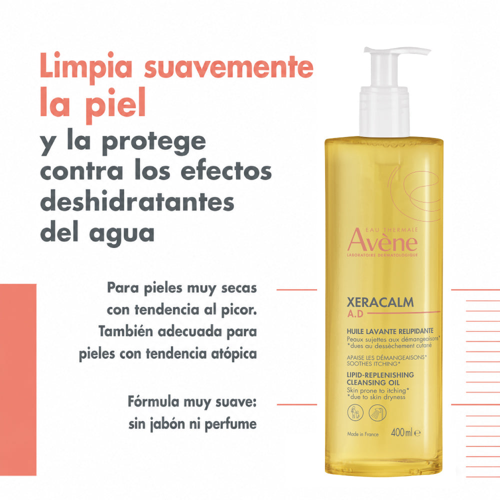 Xeracalm A.D Aceite Limpiador Relipidizante 400 ML l Avène
