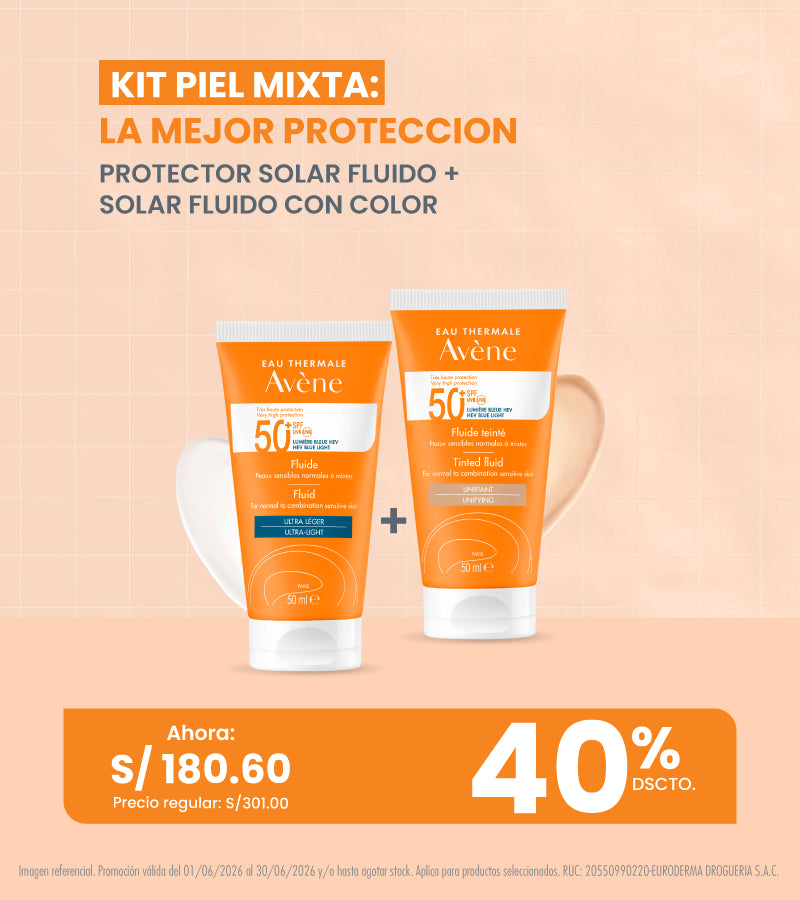 Kit Piel Mixta Avène Protector / Bloqueador Solar