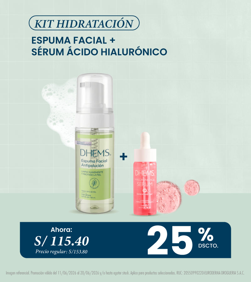 Kit hidratación de Dhems l Espuma y Ácido Hialurónico
