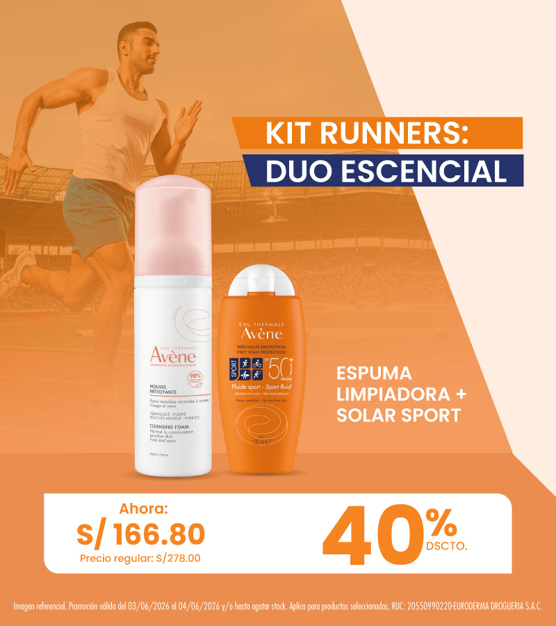 kit Runners de Avène l Bloqueador y Espuma
