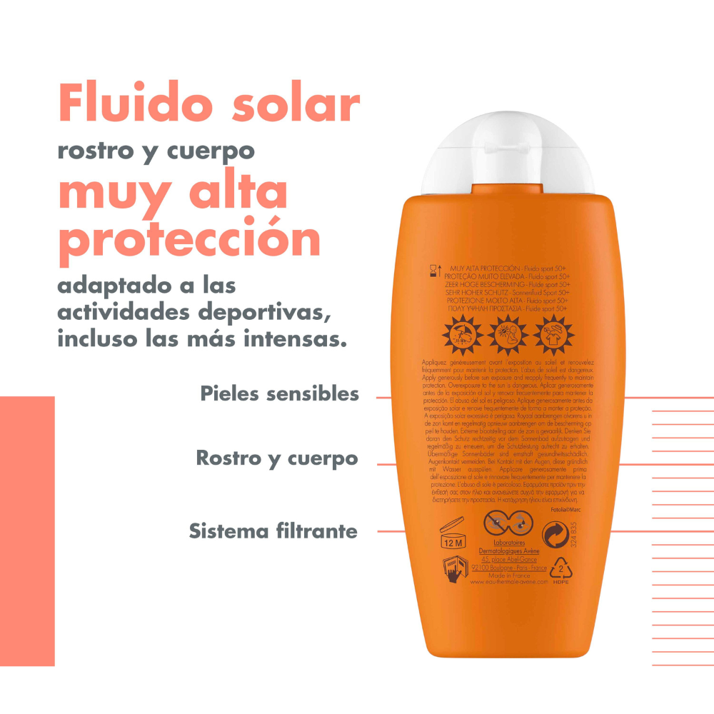Protector Solar Fluido Sport SPF 50+100 ML - OUTLET