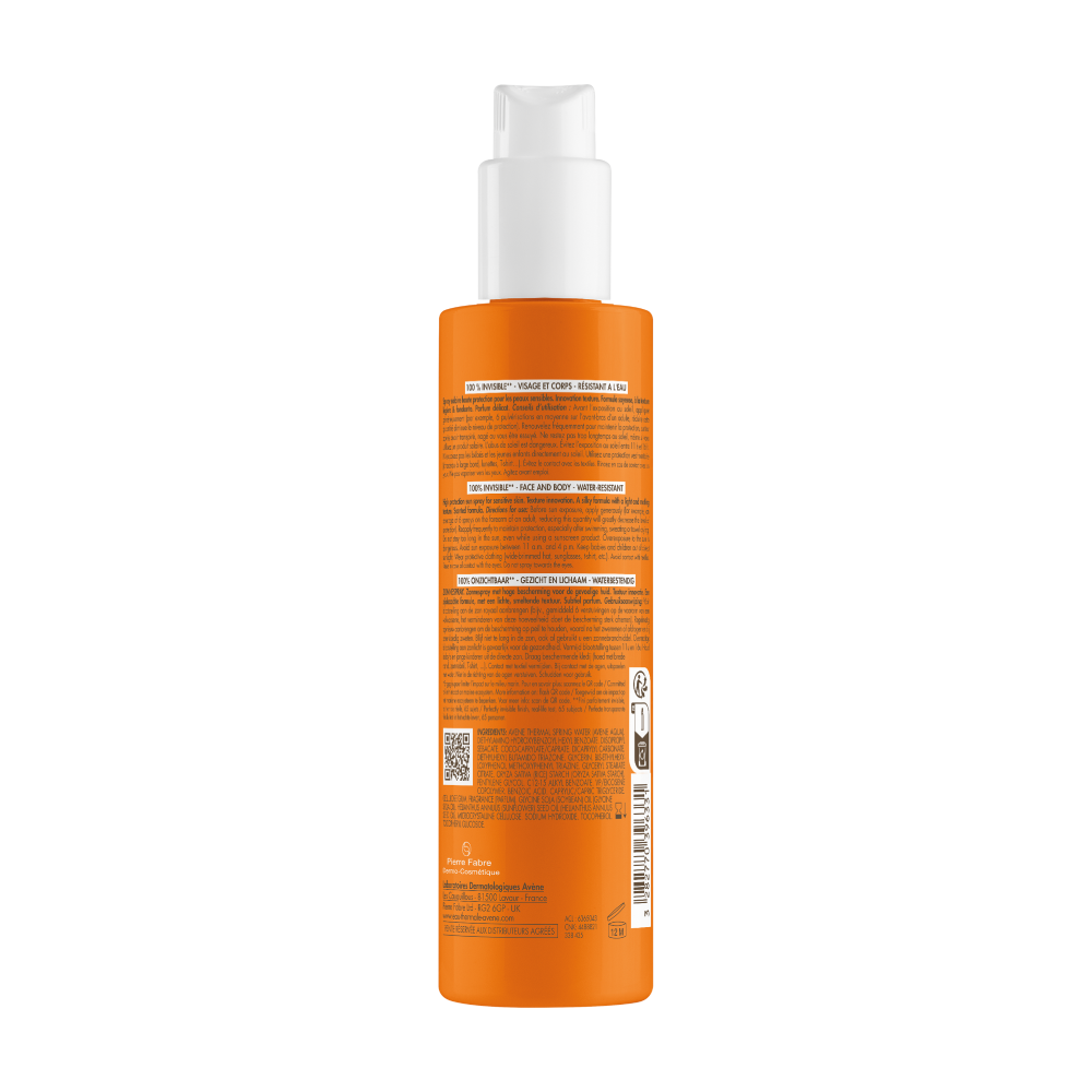 Solar Spray Leche Invisible SPF 50+ 200ML l Avène 