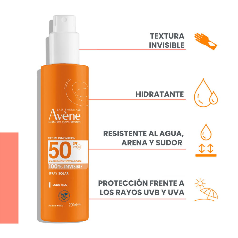 Solar Spray Leche Invisible SPF 50+ 200ML l Avène 