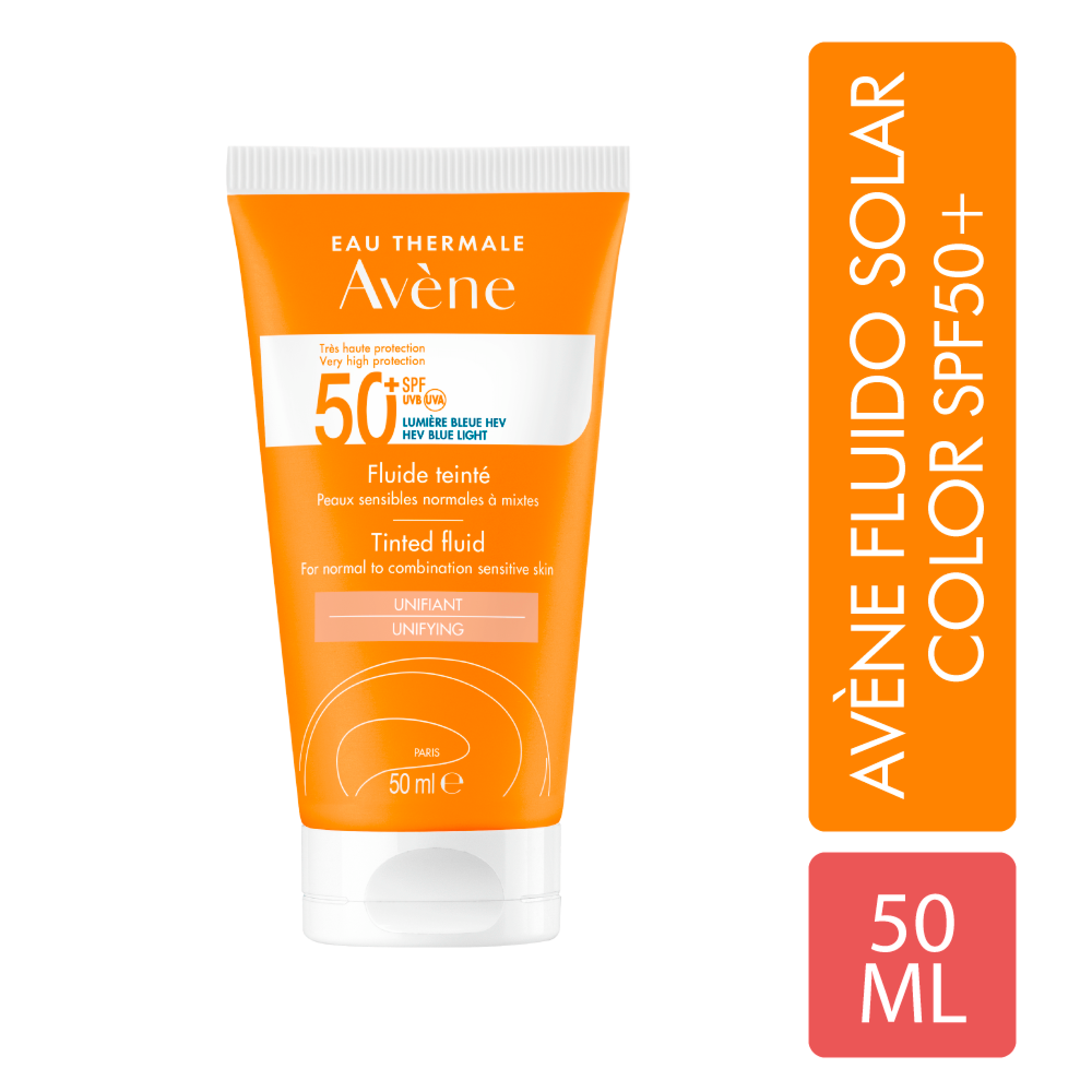 Protector Solar Fluido Color 50+50 ML